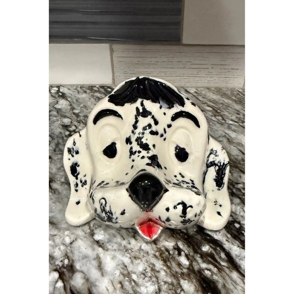 Arner Dog Eye Glasses Holder Vtg Hand Painted Droopy Eye Puppy Signed